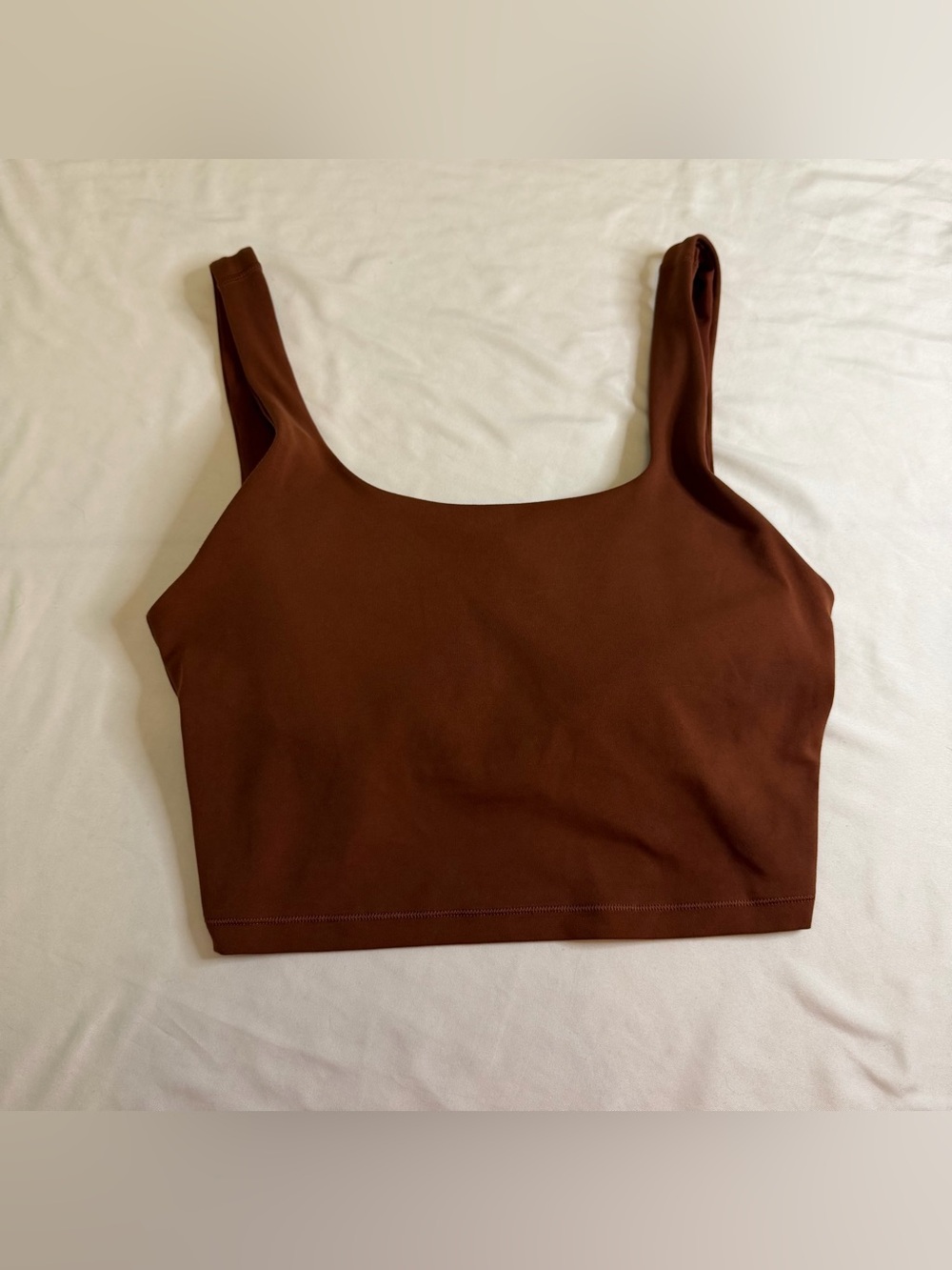 All In Motion Longline Sports Bra Women’s Medium Brown Scoop Neck